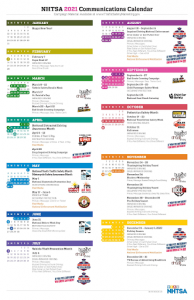 NHTSA 2021 Campaign Calendar โ Youth Connections Coalition NHTSA 2021 Campaign Calendar โ Youth Connections Coalition